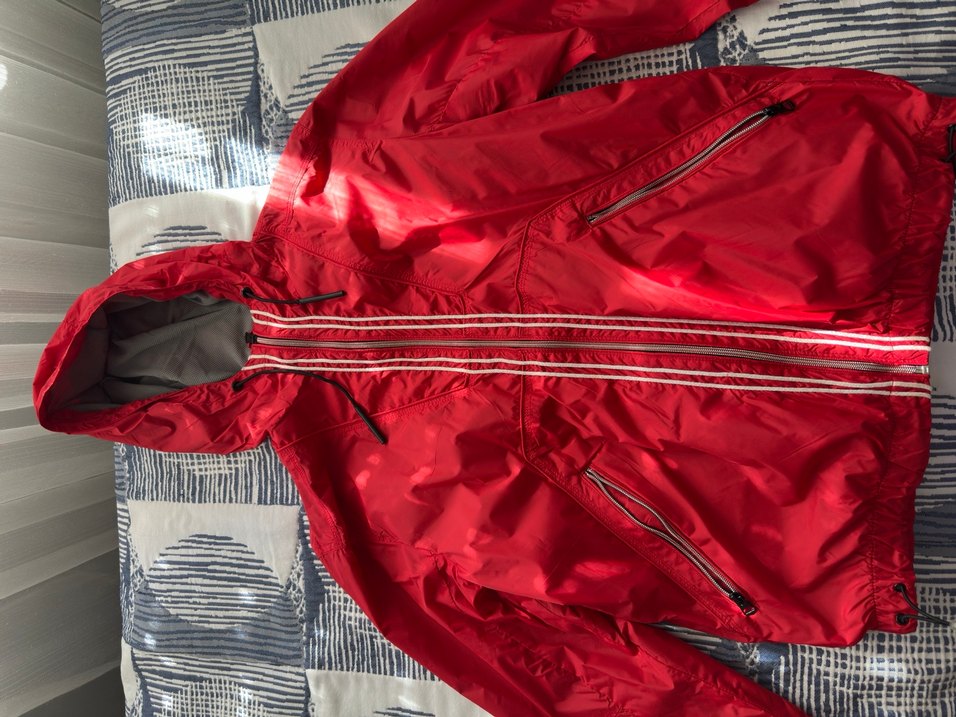 Kırmızı Fermuarlı Midi Ceket - Görsel 2