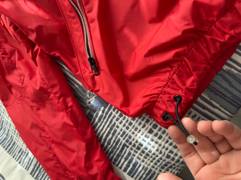 Kırmızı Fermuarlı Midi Ceket - Görsel 3