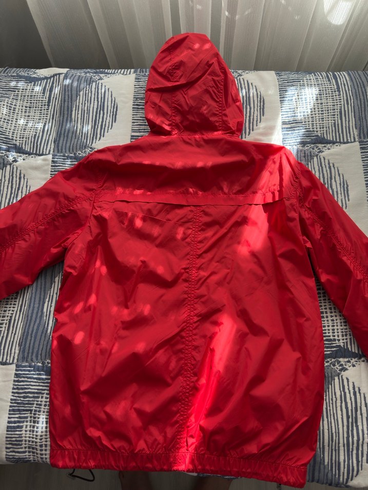 Kırmızı Fermuarlı Midi Ceket - Görsel 4