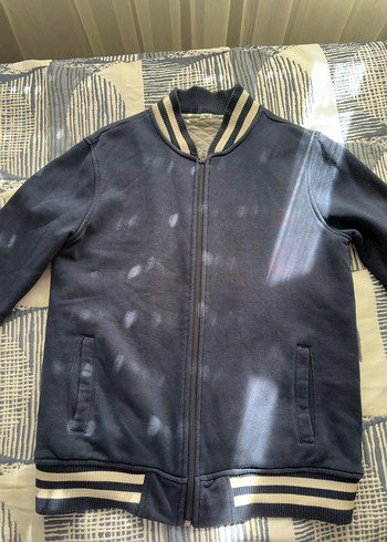 Erkek Fermuarlı College Ceket - Görsel 2