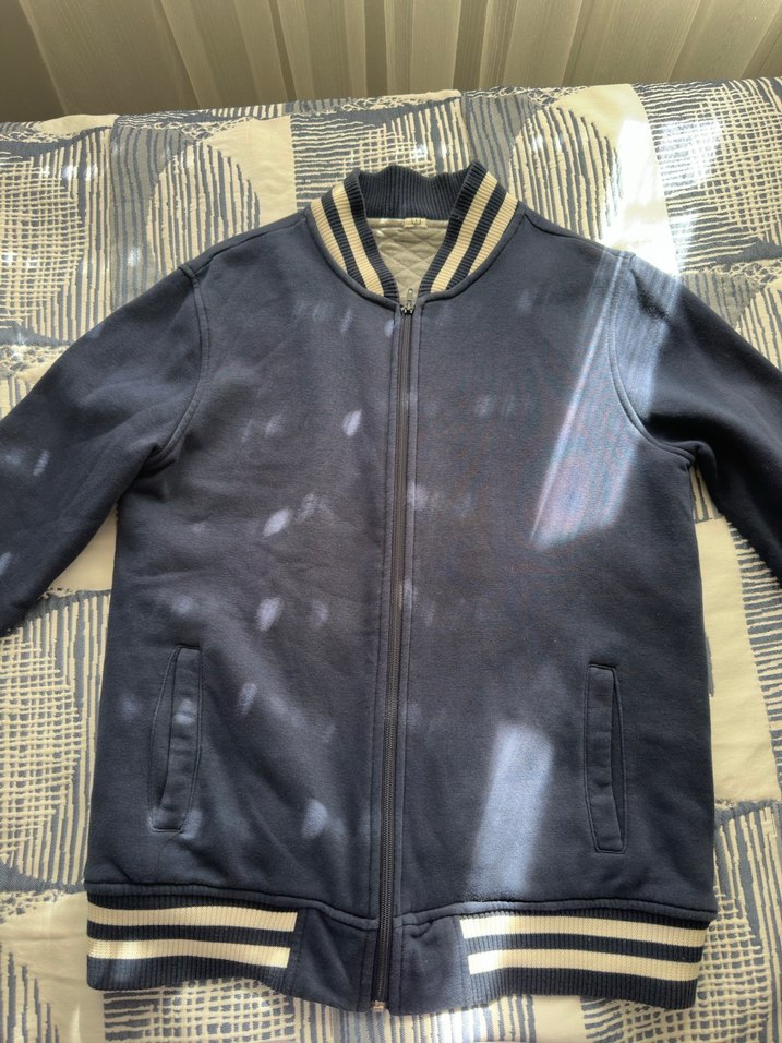 Erkek Fermuarlı College Ceket - Görsel 2