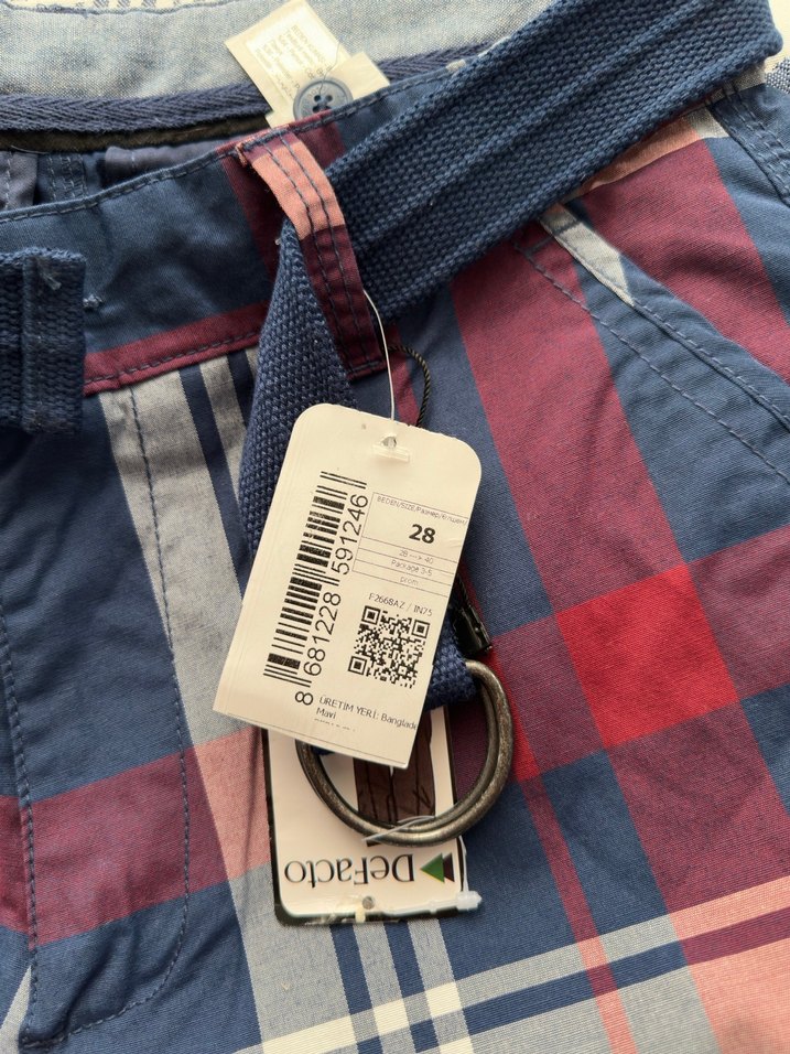 Defacto Kemerli Şort - Görsel 2