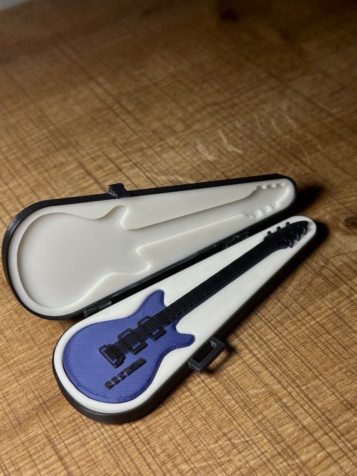MİNİ ELEKTRO GİTAR FİGÜRÜ (KILIFLI) - Görsel 3