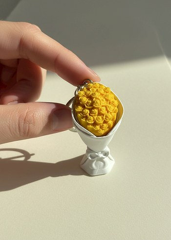 14 ŞUBAT ÇİÇEK BUKETİ ANAHTARLIK - Görsel 2