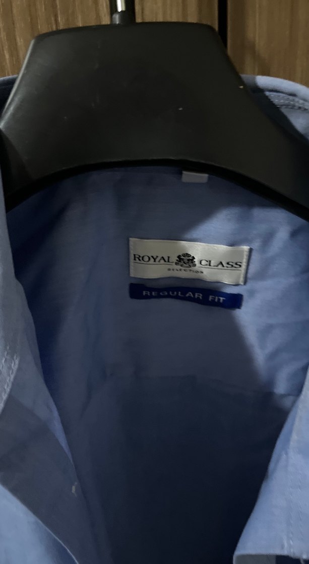 Mavi Kısa Kollu Erkek Gömlek - Görsel 2