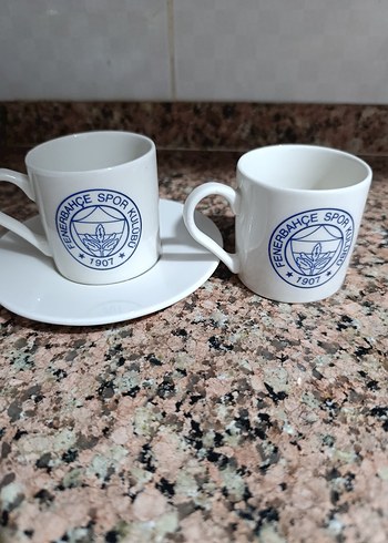 Fenerbahçe Spor Kulübü Beyaz Kahve Fincanı Seti