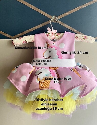 1 Yaş Beden çeşitli Renk Kız bebek elbise