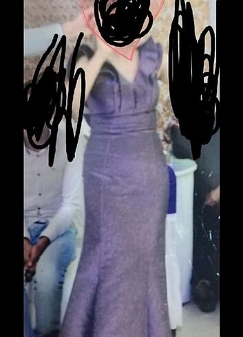 l Beden mor Renk Abiye