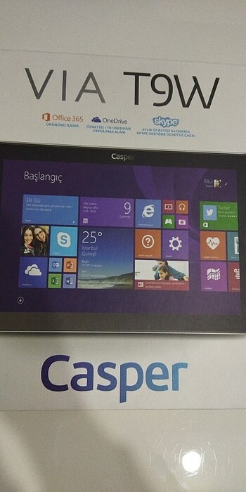 Casper Tablet bilgisayar sıfır kutusunda 