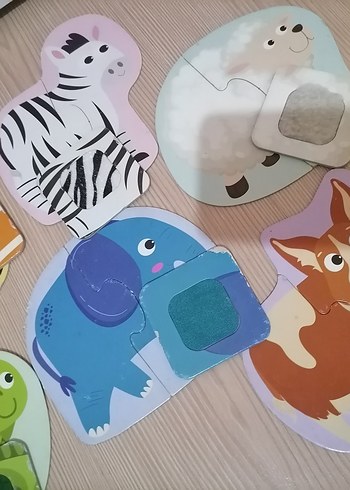 Dokulu Hayvanlar Eğitici Puzzle - Görsel 5