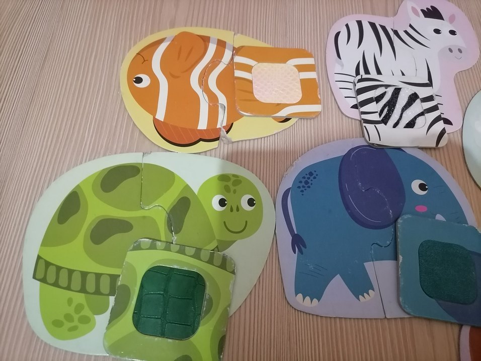 Dokulu Hayvanlar Eğitici Puzzle - Görsel 4