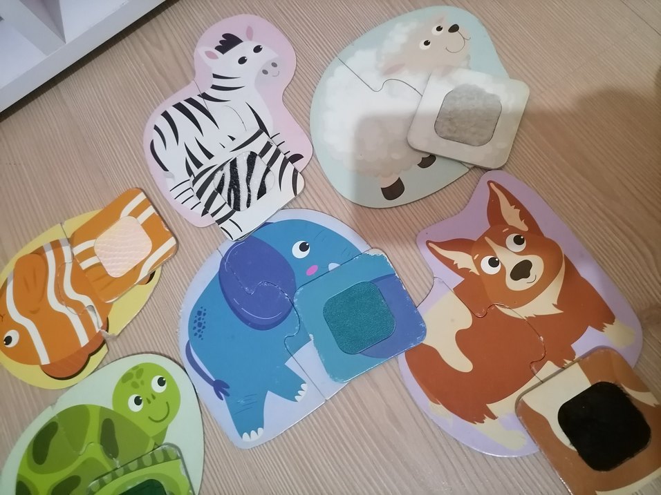 Dokulu Hayvanlar Eğitici Puzzle - Görsel 5