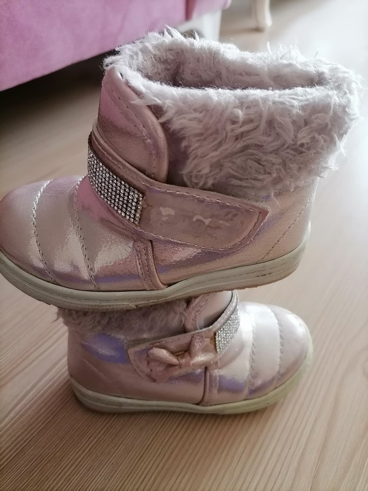 Pembe Kürklü Kız Çocuk Botu - Görsel 2