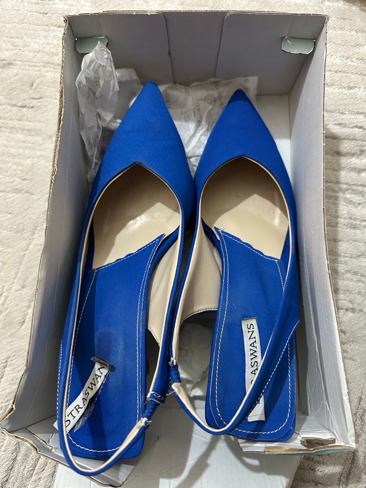 Mavi-Lacivert  İnce Topuklu Kadın Ayakkabı - Görsel 2