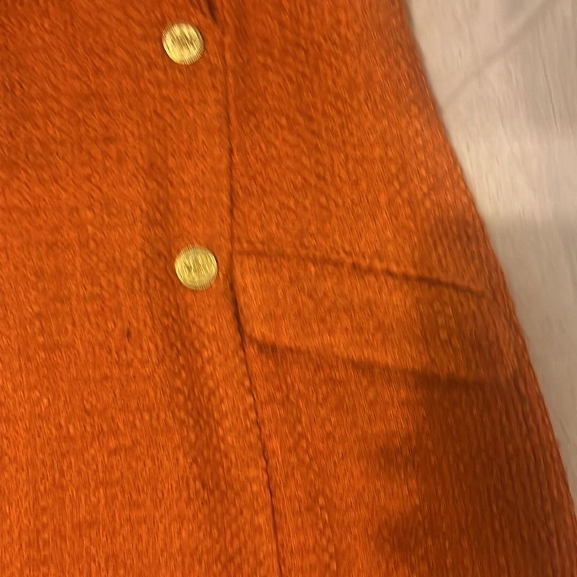 Turuncu Kısa Kollu Kruvaze Kaban - Görsel 3