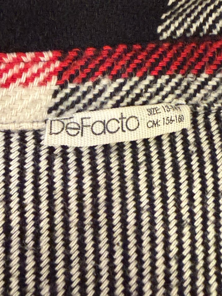 Düğmeli Ekose Kadın Gömlek - Görsel 2