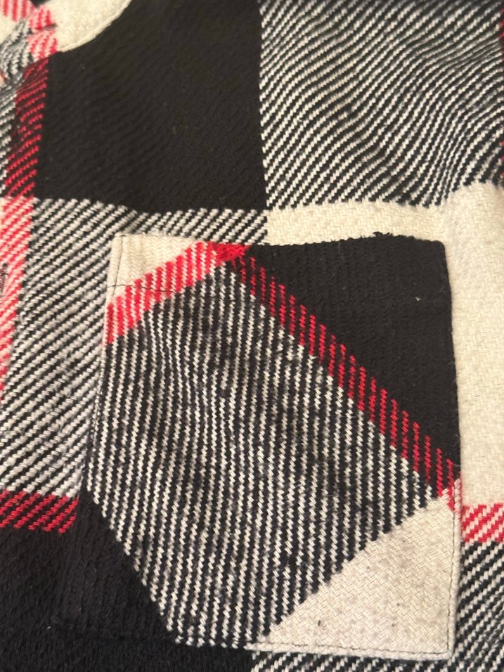 Düğmeli Ekose Kadın Gömlek - Görsel 4