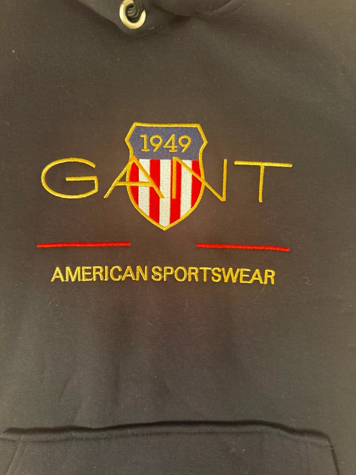 Siyah Kapüşonlu Gant Sweatshirt - Görsel 2