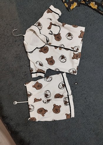 LC Waikiki Kısa Kollu, Baskılı çocuk bebek Pijama Takımı