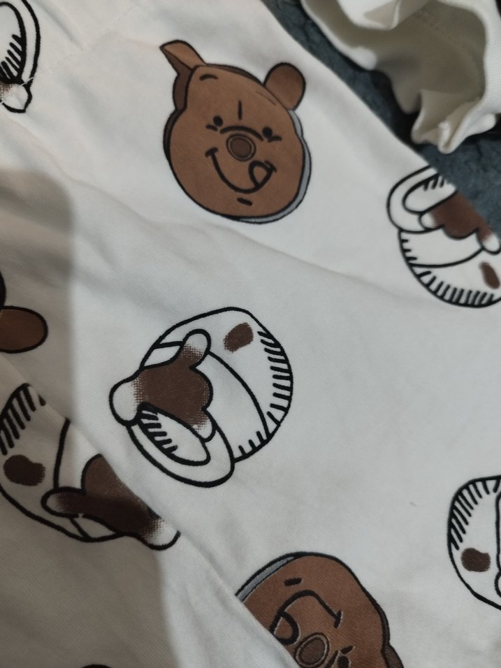 Kısa Kollu, Baskılı çocuk bebek Pijama Takımı - Görsel 3