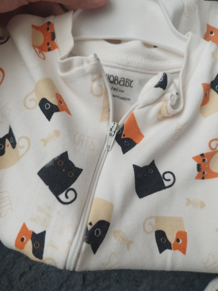 Uzun Kollu Fermuarlı Bebek Tulum erkek-kız - Görsel 5