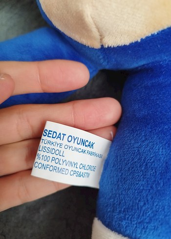 Renkli Mavi Peluş Oyuncak - Görsel 12