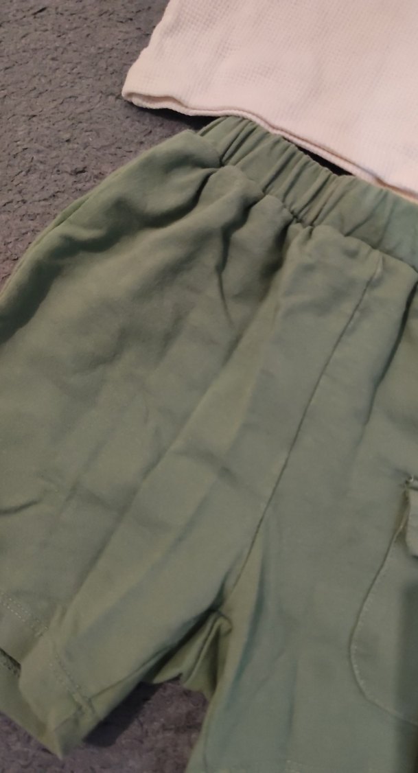 Yeşil Erkek Bebek Şortlu Takım - Görsel 3