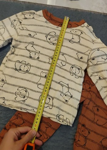 Uzun Kollu Erkek Bebek Örme Takım - Görsel 5