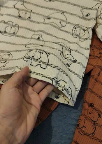 Uzun Kollu Erkek Bebek Örme Takım - Görsel 3