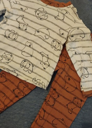 Uzun Kollu Erkek Bebek Örme Takım - Görsel 2