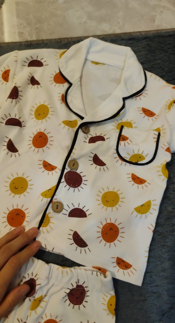 renkli çocuk Pijama Takımı - Görsel 5