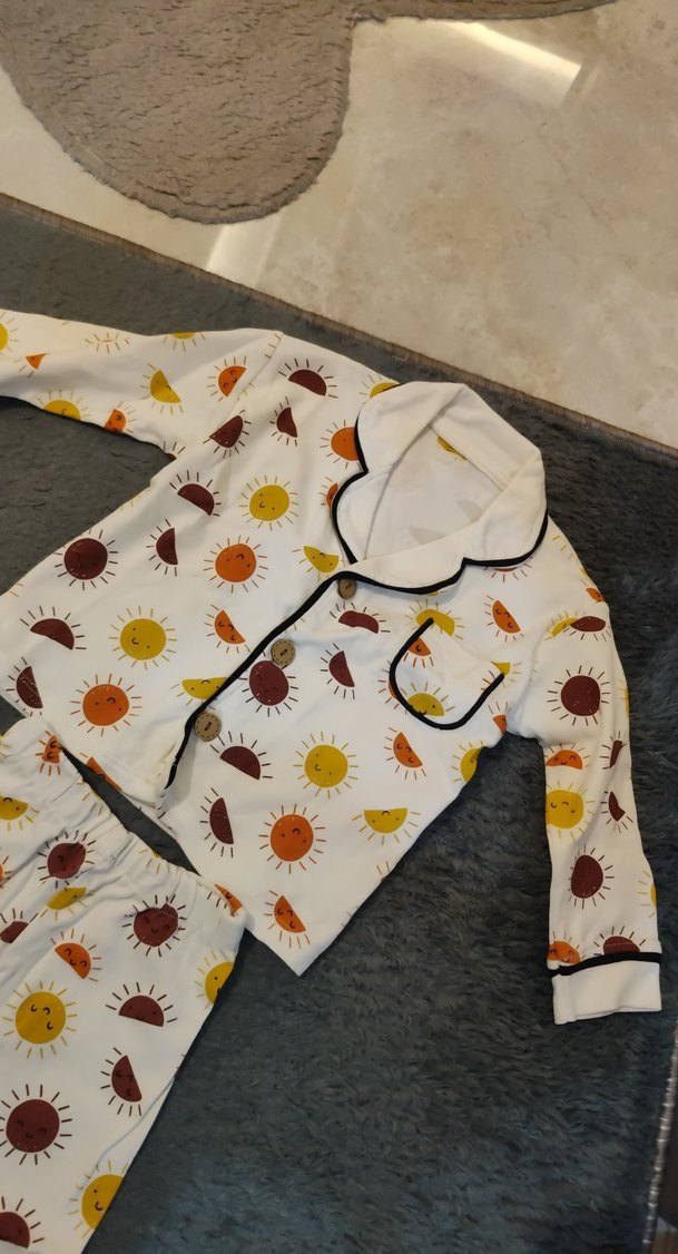 renkli çocuk Pijama Takımı - Görsel 2