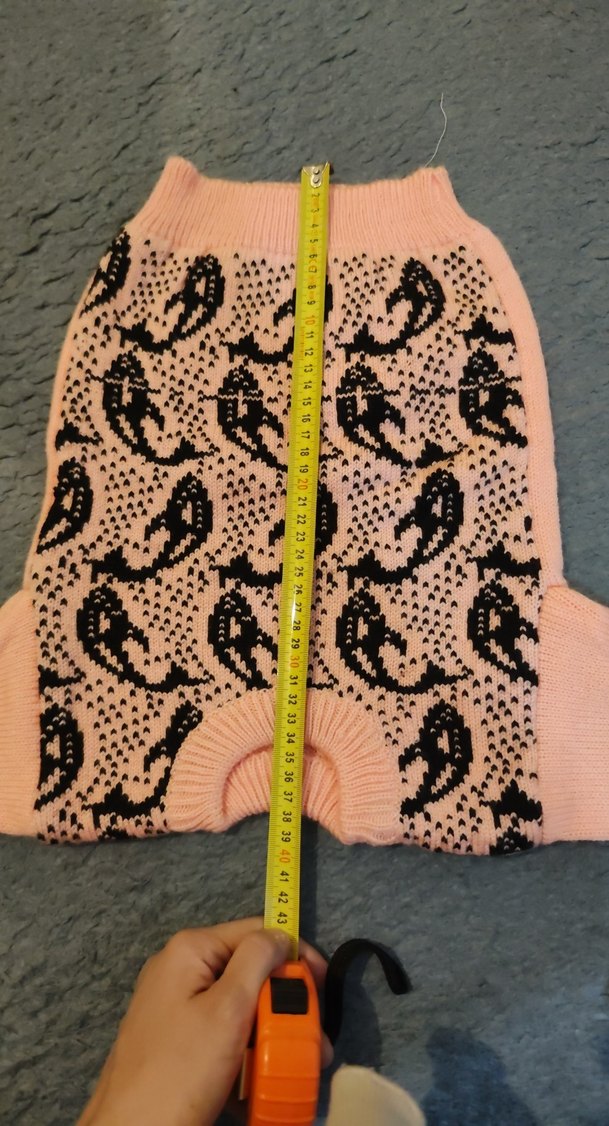 Kız Çocuk Pembe Yılan Desenli İnce Kazak - Görsel 5