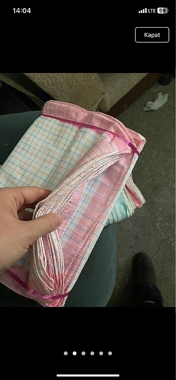  Beden çeşitli Renk Vintage Mendil 30 adet