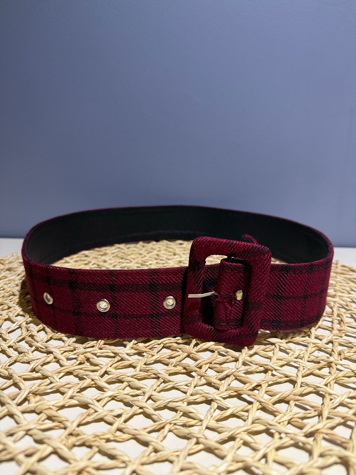 Bordo Kemerli Kadın Kemer - Görsel 2