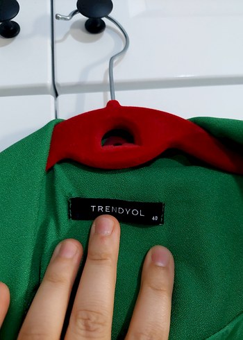 Trendyol & Milla Düğmeli Yeşil Kadın Blazer Ceket takim