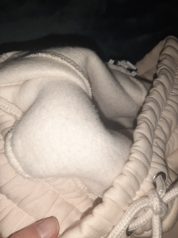 Beyaz Kadın içi polar üç iplik sardonlu - Görsel 3