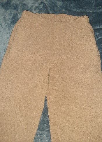 Bej Kadın Peluş Eşofman Altı - Görsel 4