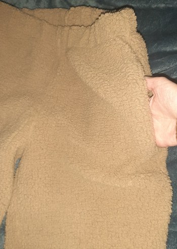 Bej Kadın Peluş Eşofman Altı - Görsel 6