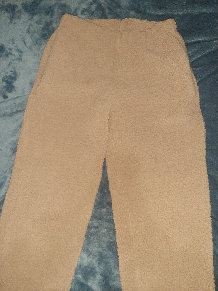 Bej Kadın Peluş Eşofman Altı - Görsel 5