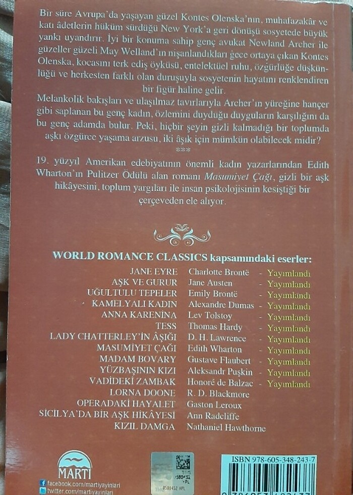 Masumiyet Çağı kitap  - Görsel 4