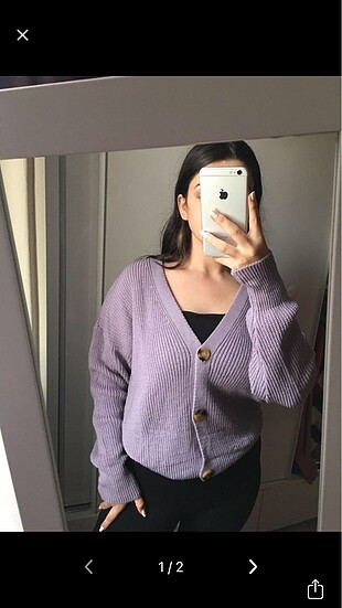 Lila hırka