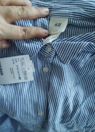 xl Beden mavi Renk H&M gömlek