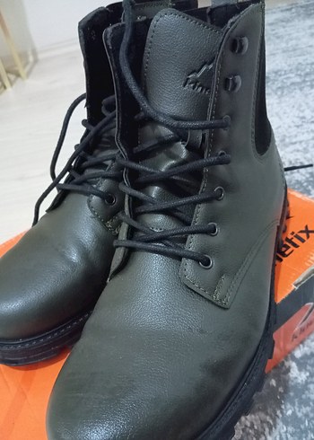 Haki Siyah Kamuflaj Desenli Erkek Bağcıklı Bot - Görsel 5