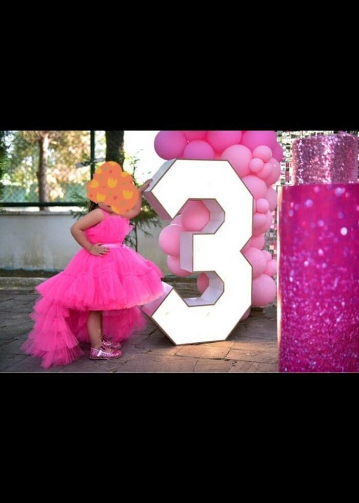 Anne kız çocuk doğum günü tasarım elbiseleri - Görsel 2