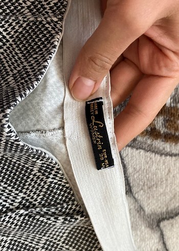 Gri Kadın Regular Fit Midi Kumaş Pantolon - Görsel 3