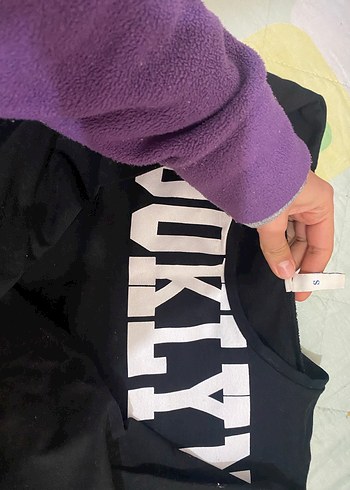 Siyah Uzun Kollu Baskılı Kadın Sweatshirt - Görsel 3