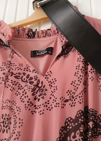 Pembe Bohem Uzun Elbise - Görsel 2