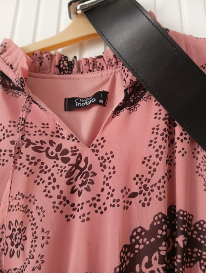 Pembe Bohem Uzun Elbise - Görsel 2