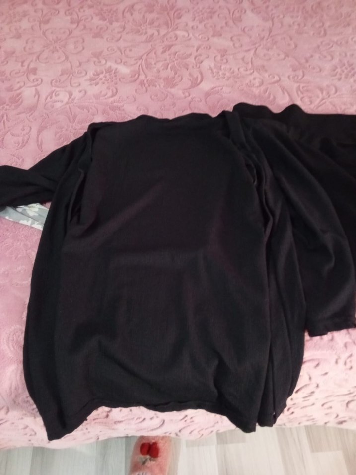 Siyah kadın hırka yazlık - Görsel 2